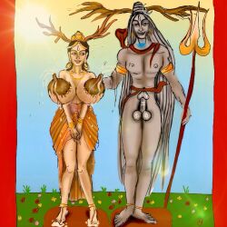 breasts female goddess lactating_nipples nude_beauty_breasts_desire_devi_devotion_digitalart_durga_erotic_fantasyart_fruitful_goddess_hindu_hindugoddess_hinduism_indian_indian penis woman_linga_penis_milk_nature_nipples_parvati_sexual_shiva_tantra_yoni_areolae_breastmilk_indian