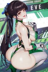 1girls asian ass_focus curvy eve_(stellar_blade) light_skinned_female neoartcore stellar_blade