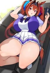 1girls ai_generated animal_ears anthropomorphization artist_request daiwa_scarlet_(umamusume) eyes female hair legs skin tagme umamusume umamusume_pretty_derby young
