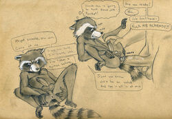rocket raccoon from guardians of the galaxy by tush