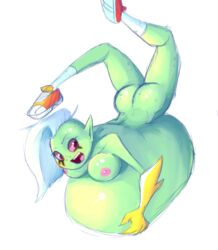 belly big_belly breasts female green_skin lord_dominator sorry_(artist) vore wander_over_yonder