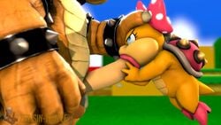 1boy 1girls 3d angry_sex animal_genitalia animated anthro blowjob bowser female forced koopalings male mario_(series) nintendo no_sound oral outdoors penis size_difference source_filmmaker sucking_penis super_mario_bros. tagme video wendy_o._koopa zensintemple