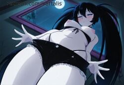 black rock shooter (character) from black rock shooter by vortalis