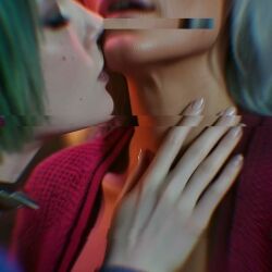 2girls age_difference ai_generated animated breast_grab cd_projekt_red clothed_sex cyberpunk_2077 edited google_gemini grok grok_imagine guadalupe_alejandra_welles kissing kissing_neck lesbian lesbian_kiss lesbian_sex mama_welles mature_female mikey-rg97 misty_olszewski older_female passionate_kiss sound tagme video yuri