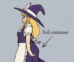 1girls ass berkdolg big_breasts blonde_hair evil_container female marisa_kirisame touhou