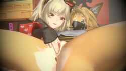 10s 2girls 3d 3d_animation animated anthro anthro_female anthrofied blonde_hair burnice_white burryfuzz darkdeltabrony feline feline_humanoid female female/female female_only finger_fuck fingering fingering_partner green_eyes hoyoverse human human_on_anthro mihoyo mihoyo_technology_(shanghai)_co._ltd. missmauveva oolay-tiger pulchra_fellini red_eyes sound tagme vagina vaginal_penetration video voice_acted yuri zenless_zone_zero