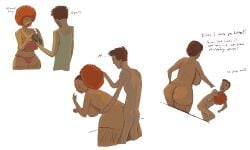 filth_(artist) incest accidental_incest prostitution mother_and_son text fat_ass fishnet_legwear wig taking_off_wig sex_from_behind