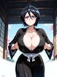 1girls ai_generated alternate_ass_size alternate_body_type alternate_breast_size beautiful beauty black_hair bleach bleach:_the_thousand-year_blood_war breasts clothed clothing female female_focus female_only gigantic_ass huge_ass huge_breasts hyper hyper_breasts hyper_butt kuchiki_rukia large_ass large_breasts light-skinned_female mommy nagiotoai open_eyes rukia_kuchiki short_hair solo solo_female solo_focus stretched_clothing tight_clothing voluptuous voluptuous_body voluptuous_female