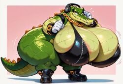 1girls ai ai_art ai_generated alternate_ass_size alternate_ass_size_(larger) alternate_body_type breasts breasts_bigger_than_body breasts_focus breasts_out breasts_squeezed_together cleavage curvaceous curvy curvy_body curvy_female curvy_figure curvy_hips curvy_thighs deep_cleavage genderbent genderswap_(mtf) gigantic_ass gigantic_boobs gigantic_breasts gigantic_butt gigantic_thighs huge_boobs huge_breasts huge_butt hyper hyper_ass hyper_asscheeks hyper_boobs hyper_breasts hyper_butt hyper_form hyper_nipples impossible_clothes nipples nipples_visible rule_63 self_upload solo_focus sonic_(series) sonic_the_hedgehog_(series) space style_imitation style_parody tagme video_game_character video_games vector_the_crocodile female female_only female_focus female_anthro female_crocodile 1girl 1female girl headset tail bra almost_nude