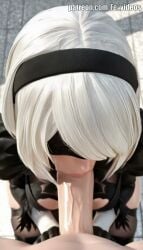 1girls 1girls1boy ai_generated animated animation beautiful blowjob blowjob_face breasts cum cute cute_face deepthroat female fevideos hi_res highres licking_penis naked nier:_automata nude original_character sex smooth_skin straight sucking sucking_penis tagme video yorha_2b