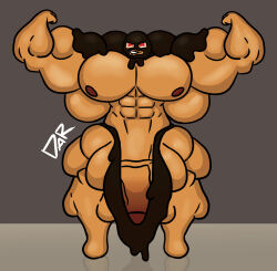 dadra969 muscle_cookie cookie_run cookie_run_kingdom bara bodybuilder muscular_male muscular hyper hyper_muscles flexing flexing_both_biceps speedo thong male male_only solo
