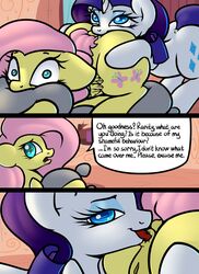 anal anilingus anus ass big_butt comic english_text equine female feral fluttershy_(mlp) friendship_is_magic horn mammal my_little_pony oral pegasus pussy rarity_(mlp) rimming sex slavedemorto text unicorn wings yuri