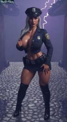 1girls 3d big_ass big_breasts big_thighs breasts bust busty chest curvaceous curvy curvy_figure edenian female hips hourglass_figure huge_ass huge_breasts huge_thighs large_ass large_breasts large_thighs light-skinned_female light_skin mature mature_female midway mortal_kombat mortal_kombat_11 multicolored_hair netherrealm_studios queen royalty sindel sindel_(mk11) slim_waist thedirtden thick thick_hips thick_legs thick_thighs thighs voluptuous waist white_hair wide_hips wide_thighs police police_uniform policewoman cop