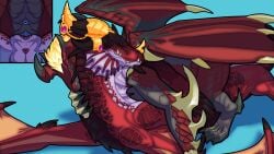 absurd_res alexstrasza anus bite blizzard_entertainment blue_anus blue_vulva bodily_fluids close-up crossover dahurgthedragon dragon dragon_alexstrasza dragon_shyvana duo european_mythology female female/female feral from_front_position genital_close-up genital_fluids genitals hi_res hug league_of_legends lying missionary_position mythological_creature mythological_scalie mythology neck_bite on_back purple_anus purple_vulva red_dragonflight riot_games scalie sex shyvana shyvana_(rework) tencent tribadism vaginal vaginal_fluid_string vaginal_fluids vulva vulva_close-up warcraft western_dragon world_of_warcraft