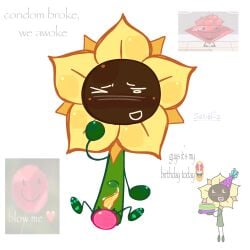 birthday birthday_cake blushing blushing_male blushing_profusely bulge_from_behind bulging_belly cumming cumming_from_anal_sex cumming_while_penetrated cumming_while_penetrating dildo dildo_in_ass dildo_insertion dildo_penetration flower gay gay_anal gay_male glistening glistening_body glistening_genitalia grinning holding_cake ibispaint ibispaint_(artwork) ibispaintx legs_apart legs_spread legs_up liam_(object_oc) object_oc object_show object_show_community object_shows osc pawpads paws pink_dildo plant rhyme rhyming ruby_(bfdi) sunflower tentadick text thin_male watermark yellow_dick yellow_pawpads yellow_penis yellow_petals yoylecake