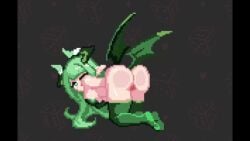 animated arms_behind_back ass ass_pounding bouncing_breasts defeat_sex defeated demon demon_girl doggy_style female green_hair hidden_penis horns invisible_penis knife_ears long_hair married_into_hell no_sound on_her_knees open_mouth pixel_animation pixel_art pounding pussy stockings succubus succubus_horns succubus_tail succubus_wings tagme tail thick_thighs thighhighs vaginal_penetration video video_games worknite_games