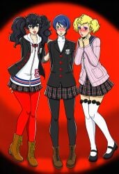 crossdressing femboy persona persona_5 ren_amamiya ryuji_sakamoto yusuke_kitagawa