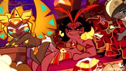 2025 2025s big_ass big_breasts burning_spice_cookie canaryprimary cookie_run cookie_run_kingdom cowgirl_position golden_cheese_cookie nutmeg_tiger_cookie orgy smoked_cheese_cookie sound tagme vaginal_penetration video