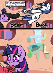 alicorn animal_genitalia animal_penis balls blood book comic cum dialogue english_text equine equine_penis erection female feral friendship_is_magic hi_res horn horsecock male mammal my_little_pony penis shining_armor_(mlp) slavedemorto text twilight_sparkle_(mlp) unicorn wings