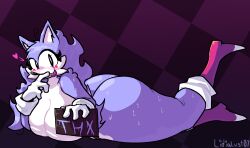 4_fingers anthro big_ass blush blushing breasts female furry gloves huge_ass huge_breasts huge_thighs large_breasts lidialust07 nude sega solo sonic.exe_(series) sonic_(series) sonic_the_hedgehog_(series) sweating thick_thighs tongue_out voluptuous voluptuous_female wacky_(sonic.exe) wacky_the_erizo