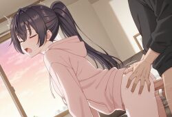 1boy 1girls aesthetic ai_generated female incest male penis pink_sky sex suou_yuki tokidoki_bosotto_russian_de_dereru_tonari_no_alya-san