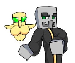 1boy 1boy1girl 1female 1girl1boy 1girls 1male big_breasts big_breasts evoker_(minecraft) female idk_what_to_tag_it male minecraft object_humanoid tagme thicc_thighs thick_thighs totem_of_undying