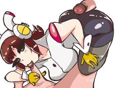 1girls 2boys ass bent_over big_ass big_breasts bike_shorts brown_hair buttjob cosplay fellatio fully_clothed giivasunner gloves green_eyes haruka_amami human idolmaster kirby_(series) kirby_planet_robobot looking_at_viewer meme milf oral orgasm seroh123 susanna_patrya_haltmann susanna_patrya_haltmann_(cosplay) susie_(kirby)