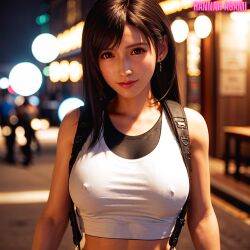 ai_generated final_fantasy final_fantasy_vii hannah_asami-(artist) tank_top tifa tifa_lockhart tifa_lockhart_(cosplay)