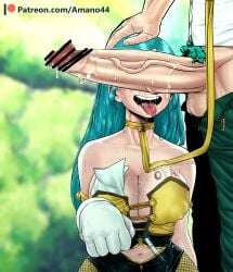 amano44 blue_hair cant_see_the_haters censored censored_penis chadku chadku_(meme) clothed clothed_female clothed_male collar degradation green_hair huge_cock izuku_midoriya kneeling large_penis leash long_hair my_hero_academia ownership partial_male penis penis_covering_eyes penis_over_eyes positive_pregnancy_test pregnancy pregnancy_test pregnant pregnant_female pubic_hair ragdoll_(my_hero_academia) tattoo tattoo_on_breast tattoo_on_chest tomoko_shiretoko