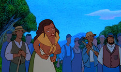 big_breasts breasts dark-skinned_female dark-skinned_male dark_skin disney disney's_american_legends edit female nipples polly screenshot screenshot_edit