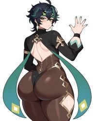 1boy ai_generated big_ass big_butt femboy genshin_impact kinich_(genshin_impact)