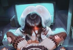 ai_generated ass balls big_boob black_hair black_nails breasts cum cum_in_mouth cum_inside ejaculation ellen_joe fellatio female futanari genlation ghost ghost_girl glowing_eyes goth goth_futa goth_girl gripping_thighs hands_on_thighs hoyoverse huge_ass huge_balls huge_breasts huge_cock huge_testicles intersex large_penis long_hair looking_at_viewer maid maid_uniform nail_polish oral oral_creampie pale_skin penis pov pov_eye_contact red_eyes reverse_forced_oral reverse_rape round_ass round_butt saggy_balls scary scary_face semen shark_girl shark_tail short_hair tagme television television_screen testicles the_ring thick thick_ass thick_thighs thighs yamamura_sadako zenless_zone_zero