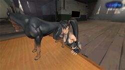 1girls 3d animated animated_gif beast bestiality canine dead_or_alive dog fellatio female female_on_feral feral_on_female gif momiji_(ninja_gaiden) no_sound oral source_filmmaker vicesfm zoophilia