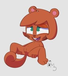 1girls 2022 3_fingers 3_toes absurd_res anthro ass big_eyes biped black_eyebrows brown_body brown_ears brown_fur brown_nose brown_tail buckteeth clitoris cub digital_drawing_(artwork) digital_media_(artwork) eyebrows feet female female_only fingers flat_chested fur fur_tuft furry genitals glistening glistening_eyes green_eyes grey_background head_tuft hi_res innie_pussy iris light_body light_fur mammal mimirchan mitzi_(ajmarekart) monotone_background monotone_body monotone_fur murphy_and_mitzi navel nipples no_pupils nude nude_anthro nude_female open_mouth open_smile pink_inner_ear pink_tongue presenting presenting_pussy pussy rodent round_ears sciurid shadow signature sitting smile solo solo_female spread_legs spreading tail teeth thick_thighs thin_eyebrows three-quarter_view toes tongue tree_squirrel tuft young young_anthro young_female