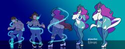 anthro big_breasts furry human legendary_pokemon mtf_transformation pokemon suicune transformation zipher0null