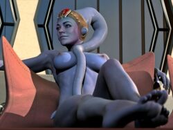 1girls 3d alien breasts cybercole360 female female_only games naked nude poopopopero posing purple_skin render solo star_wars twi'lek video_games xnalara xps