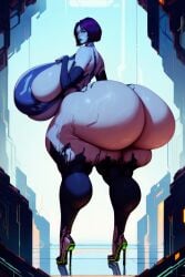 1boy 1girls ai_generated ai_hands ass ass_bigger_than_body ass_bigger_than_breasts ass_bigger_than_head ass_bigger_than_torso ass_cleavage ass_focus ass_grab back_view backboob big_ass big_breasts big_butt big_thighs blue_body blue_eyes blue_hair blue_lips blue_skin bottom_heavy bra breasts bubble_butt butt_crack cortana curvy curvy_female curvy_figure fat_ass female female_only halo_(game) halo_(series) high_heels hips_wider_than_shoulders hotcartoonai huge_ass huge_butt hyper hyper_ass hyper_body hyper_butt large_breasts large_thigh legs looking_back_at_viewer massive_ass massive_butt massive_thighs microsoft thick_ass thick_legs thick_thighs voluptuous voluptuous_female wide_hips