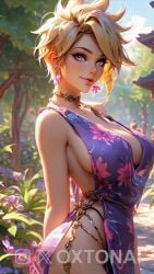 1girls 9:16 ai_generated big_breasts blonde_hair brest lena_oxton overwatch overwatch_2 oxtonai short_air shorter_than_10_seconds tagme tracer vertical_video video