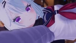 3d ass ass female female_focus female_only filian filian_(vtuber) filiannevr flashing flashing_panties indie_virtual_youtuber music panties school_uniform skirt tagme underskirt upskirt video virtual_youtuber vrchat vtuber white_hair