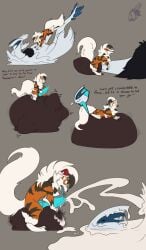 2022 animal_genitalia animal_penis artist_logo balls big_balls blue_penis bodily_fluids canine_genitalia canine_penis christmas christmas_clothing christmas_headwear claws clothing cock_vore colored cum cum_vore dialogue digestion duo ejaculation english_text erection feral forced fur generation_2_pokemon generation_7_pokemon genital_fluids genitals grey_background hat headgear headwear hi_res holidays huge_balls hyper hyper_balls hyper_genitalia legendary_pokemon logo lugia lycanroc male male/male male_pred meme nintendo no_nut_november non_fatal_vore nude nude_male nude_pred orange_body orange_fur penile penis pokemon pokemon_(species) precum reformation santa_hat simple_background size_difference smaller_pred smile text tongue tongue_out unwilling_prey vore willing_pred zeanlain