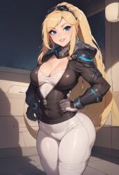 1female 1girls ai_generated amelie_lacroix ass ass_focus big_ass big_butt blizzard_entertainment bodysuit breasts dumptruck_ass eteeming female female_only huge_ass looking_at_viewer nova_(starcraft) nova_widowmaker overwatch smile solo solo_female starcraft starcraft_2 thick thick_ass thick_thighs thighs voluptuous voluptuous_female wide_hips widowmaker