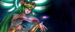 1girl astronomical astronomical_breasts astronomical_giantess breasts female female_focus female_only giantess giga_giantess high_resolution highres kid_icarus kid_icarus_uprising lapotato8 lapotato_prime macro macro_female macrophilia nintendo nintendo_3ds outer_space palutena tagme talking talking_to_another