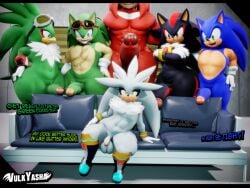 accipitrid accipitriform anthro archie_comics avian bird dialogue echidna eulipotyphlan femboy group group_photo hedgehog hi_res jet_the_hawk knuckles_the_echidna male male/male mammal meme monotreme mucular_male piper_perri_surrounded scourge_the_hedgehog sega shadow_the_hedgehog silver_the_hedgehog sonic_riders sonic_the_hedgehog sonic_the_hedgehog_(archie) sonic_the_hedgehog_(comics) sonic_the_hedgehog_(series) text thick_thighs vulkyasha