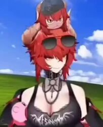 animated big_breasts breast_grab breast_sucking breasts breasts breasts hand_on_breast huge_breasts kirby large_breasts mp4 music red_hair sound tagme video