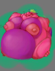 absurd_res air_inflation big_nipples dragon full_body_inflation helpless hi_res huge_moobs huge_nipples inflation male mythological_creature mythological_scalie mythology nipples pink_body pink_scales scales scalie teliars643