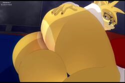 animated anthro big_ass big_ass_(male) grabbing_own_ass looking_at_viewer looking_back sleepyras sound spreading_ass spreading_cheeks steamy_ass tagme talking_to_viewer video voice_acted