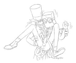 black_hat black_hat_(villainous) dr._flug_(villainous) gay penis teebsly tongue_out villainous yaoi