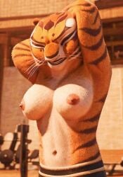 2024 3d_(artwork) anthro digital_drawing_(artwork) digital_media_(artwork) dreamworks english_text felid female kung_fu_panda mammal master_tigress master_tigress_(picti) pantherine text unknown_artist