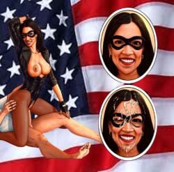 alexandria_ocasio-cortez aoc black_canary dc facial latina politics superheroine