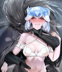 2023 absurd_res ambiguous_penetration animal_humanoid anthro anthro_penetrating anthro_penetrating_female anthro_penetrating_humanoid bao_(vtuber) black_body black_fur black_nose blaidd_(elden_ring) blouse blue_body blue_hair blush bodily_fluids breasts canid canine canis cape cetacean cetacean_humanoid claws clothing dubious_consent duo elden_ring female female_penetrated finger_claws fromsoftware front_view fur grey_body grey_cape grey_clothing grey_fur grey_hair hair head_grab hi_res hip_grab humanoid humanoid_on_anthro humanoid_penetrated impact_lines indie_virtual_youtuber larger_anthro larger_male light_body light_skin looking_at_viewer male male/female male_penetrating male_penetrating_female male_penetrating_humanoid mammal marine marine_humanoid medium_breasts muscular muscular_anthro muscular_male penetration pupi questionable_consent red_eyes sex size_difference smaller_female smaller_humanoid smaller_penetrated standing standing_sex tears thrusting topwear virtual_youtuber white_blouse white_claws white_clothing wolf